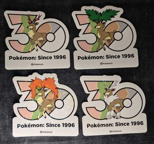 Korean 30th Anniversary Stickers